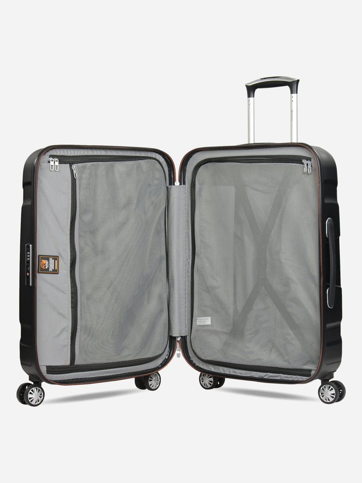 Eminent X-Tec Medium Size Polycarbonate Suitcase Black Interior