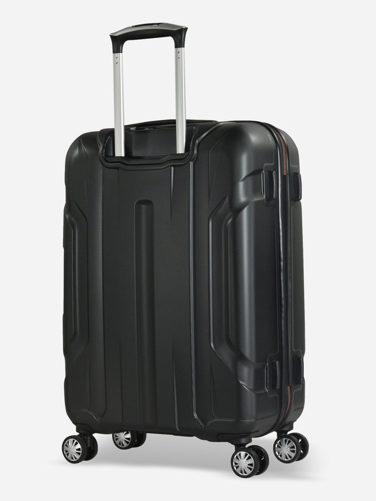 Eminent X-Tec Medium Size Polycarbonate Suitcase Black Back Side