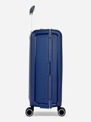 Eminent Vertica Cabin Size Polypropylene Suitcase Blue Side View