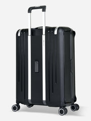 Eminent Vertica Medium Size Polypropylene Suitcase Black Back Side