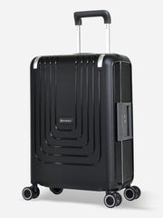 Eminent Vertica Cabin Size Polypropylene Suitcase Black Front Side