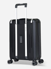 Eminent Vertica Cabin Size Polypropylene Suitcase Black Back Side