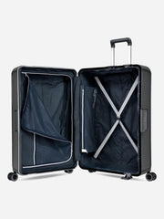 Eminent Vertica Large Size Polypropylene Suitcase Grey Interior