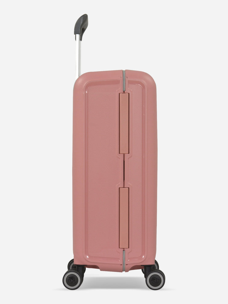 Eminent Vertica Cabin Size Polypropylene Suitcase Rose Side View