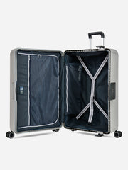 Eminent Vertica Large Size Polypropylene Suitcase Light Grey Interior