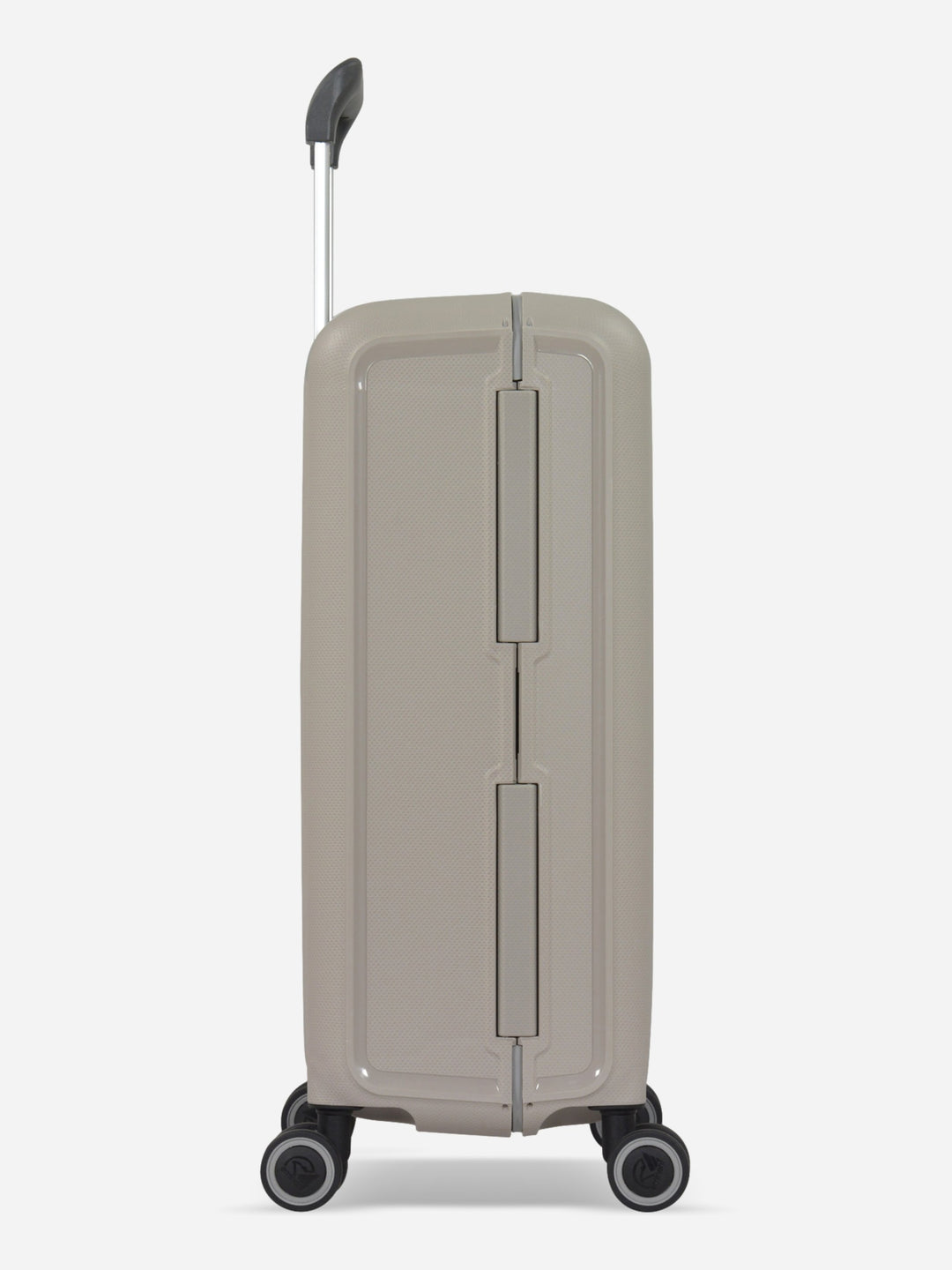 Eminent Vertica Cabin Size Polypropylene Suitcase Light Grey Side View