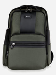Eminent Travel Guard Laptop Backpack Green Frontal View