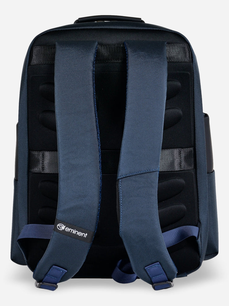Eminent Travel Guard Laptop Backpack Blue Back Side with Padding