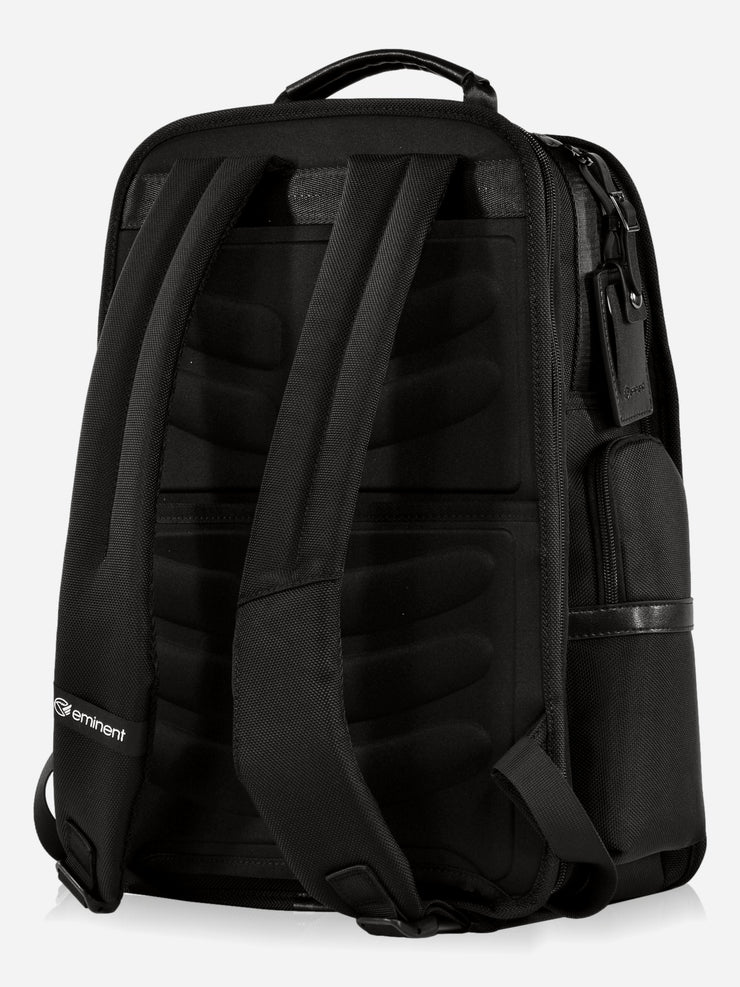 Eminent Laptop Backpack Roadmaster Black Back Side with padding