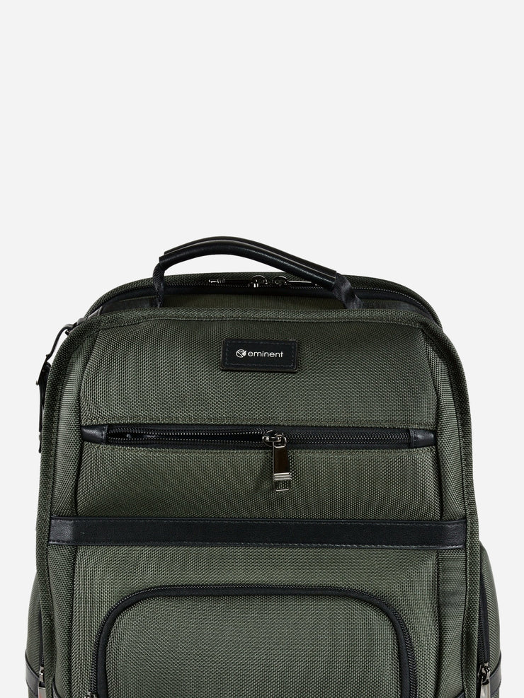 Eminent Laptop Backpack Roadmaster Green Front Pocket