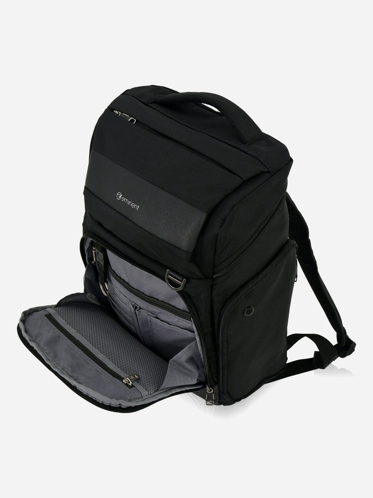 Eminent Lift Laptop Backpack Black Front Pocket
