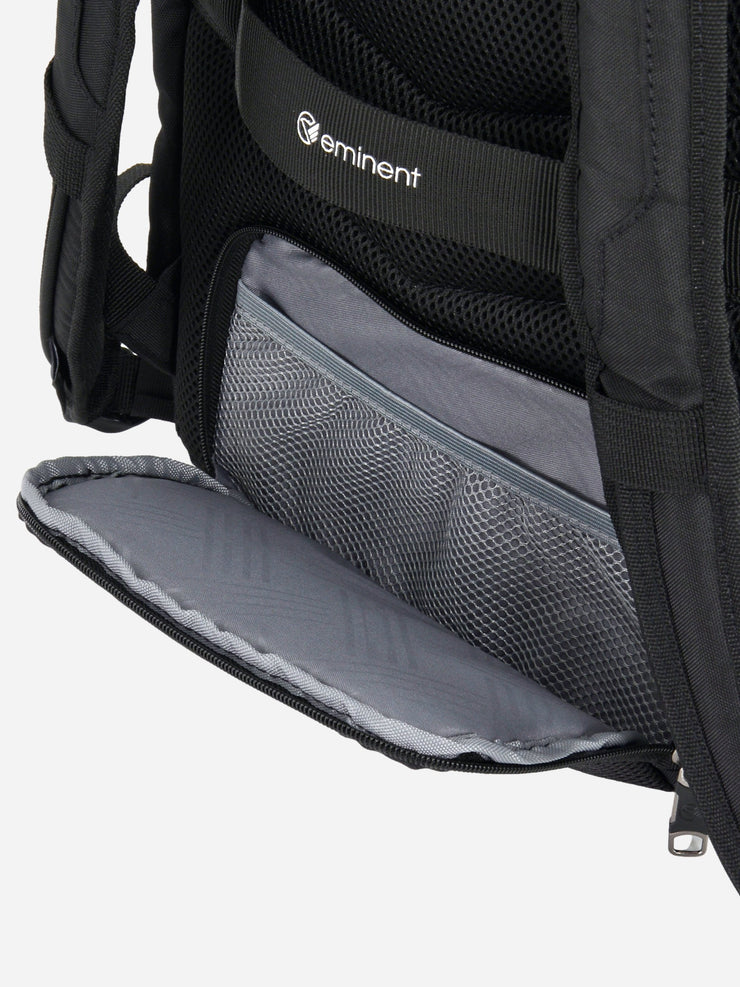 Eminent Lift Laptop Backpack Black Secure Back Pocket