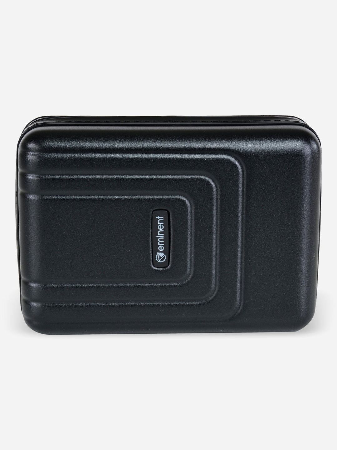 Eminent Polycarbonate Toiletry Bag Black Frontal View