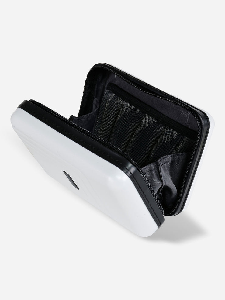 Eminent Polycarbonate Toiletry Bag White Opened Interior