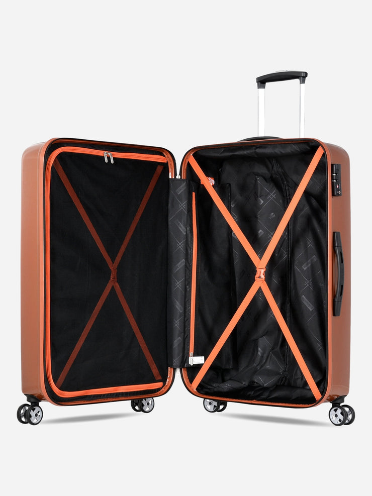 Probeetle by Eminent Voyager IX Large Size Polycarbonate Suitcase Orange Interior