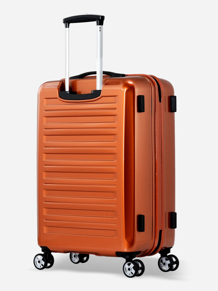 Probeetle by Eminent Voyager IX Medium Size Polycarbonate Suitcase Orange Back Side
