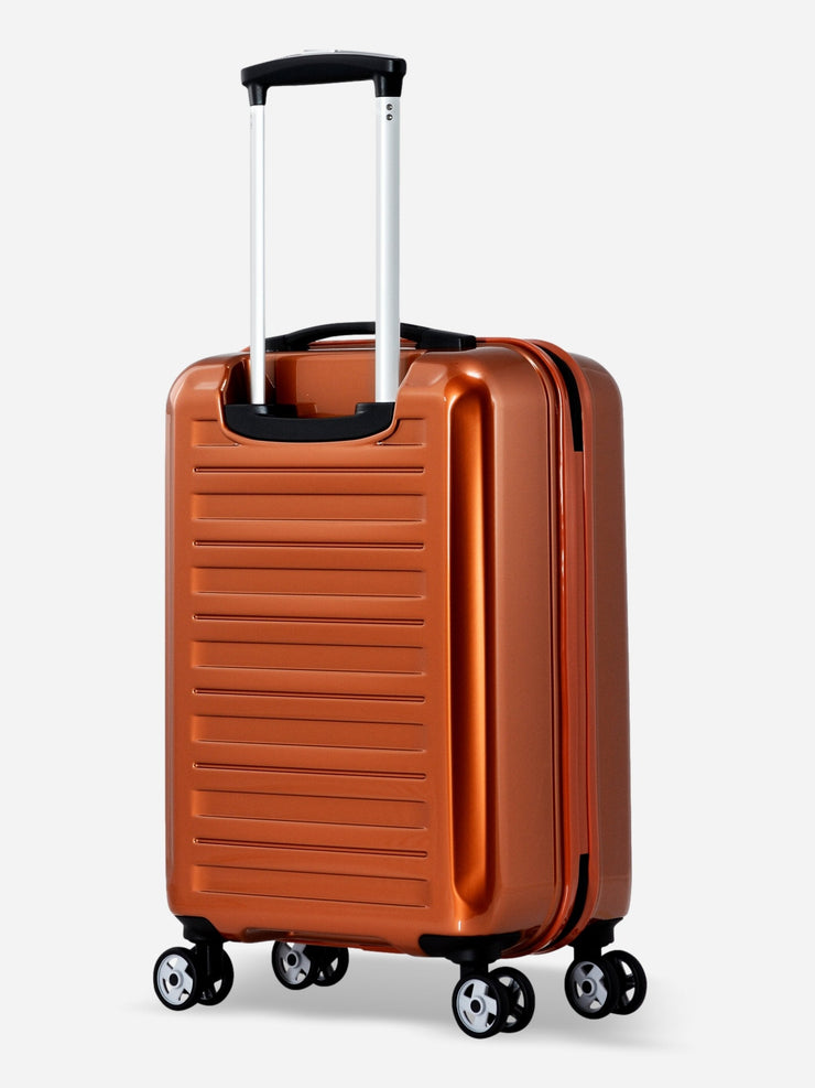 Probeetle by Eminent Voyager IX Cabin Size Polycarbonate Suitcase Orange Back Side