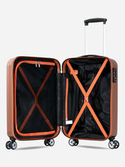 Probeetle by Eminent Voyager IX Cabin Size Polycarbonate Suitcase Orange Interior