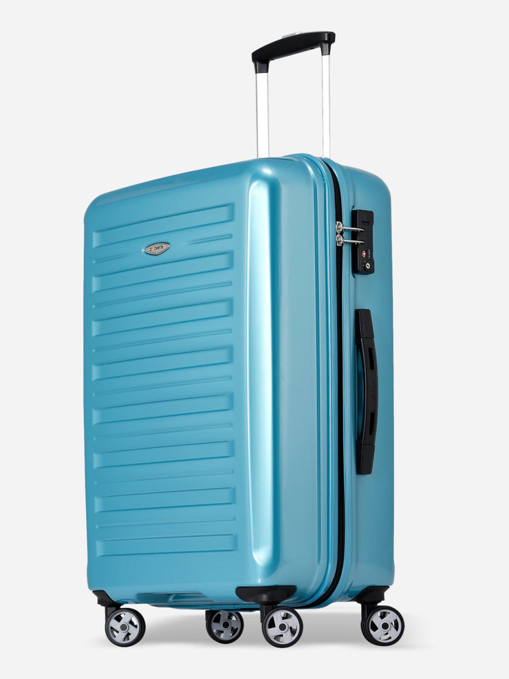 Probeetle by Eminent Voyager IX Medium Size Polycarbonate Suitcase Turquoise Front Side