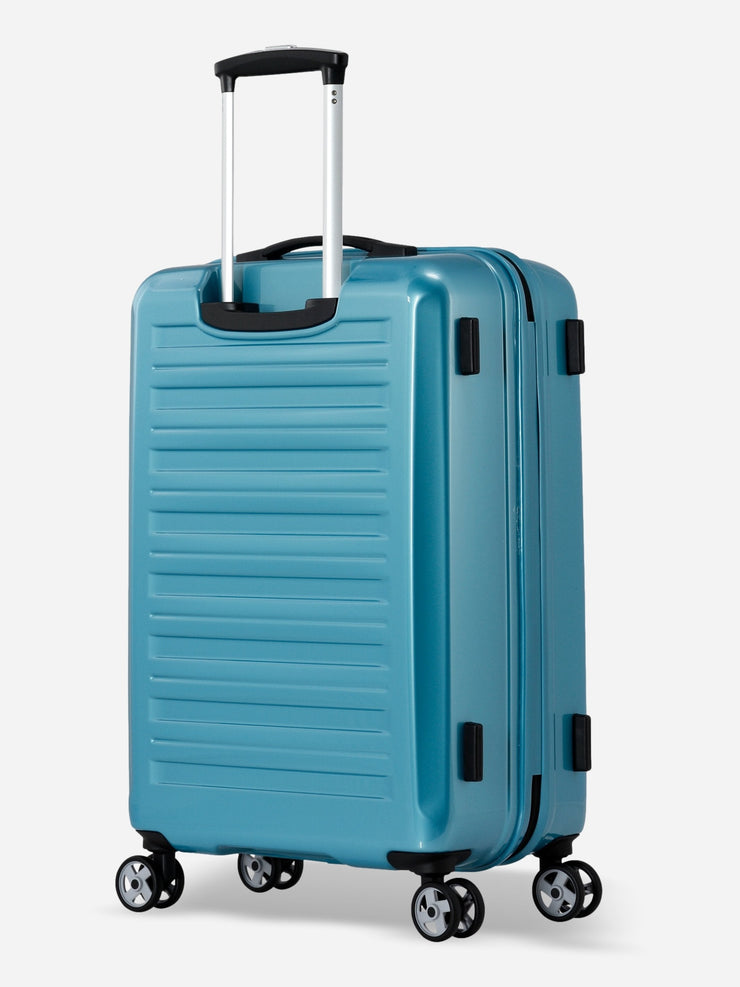 Probeetle by Eminent Voyager IX Medium Size Polycarbonate Suitcase Turquoise Back Side