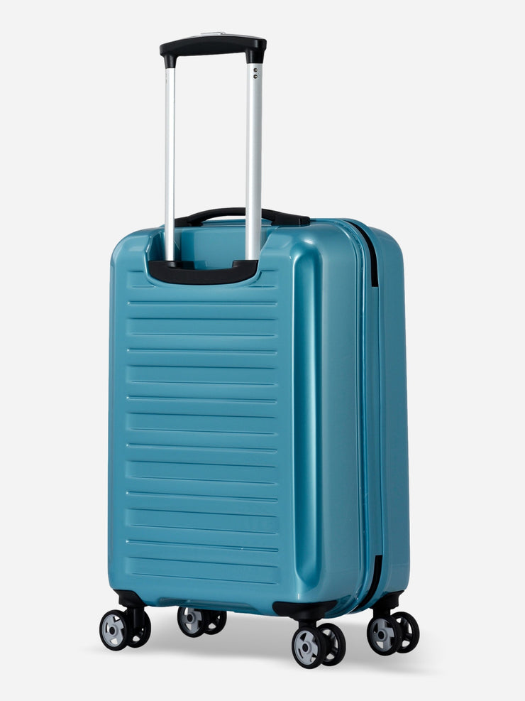 Probeetle by Eminent Voyager IX Cabin Size Polycarbonate Suitcase Turquoise Back Side