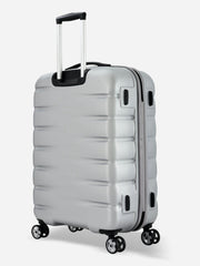 Probeetle by Eminent Voyager VII Medium Size Polycarbonate Suitcase Silver Back Side