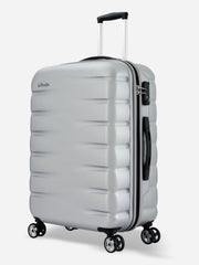 Probeetle by Eminent Voyager VII Medium Size Polycarbonate Suitcase Silver Front Side