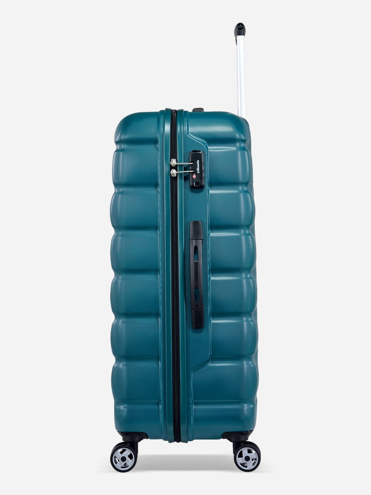 Probeetle by Eminent Voyager VII Large Size Polycarbonate Suitcase Ocean Blue Side View