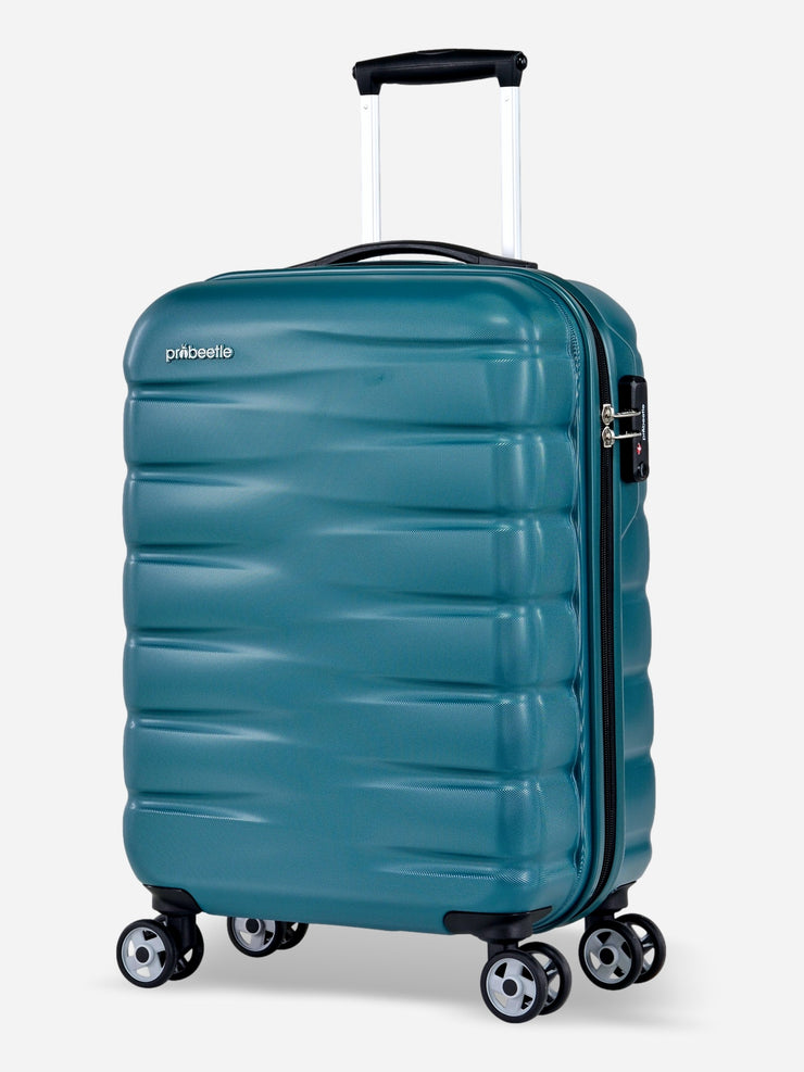 Probeetle by Eminent Voyager VII Cabin Size Polycarbonate Suitcase Ocean Blue Front Side