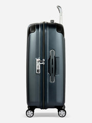 Eminent Boulder Graphite Medium Size Luggage Side View with Lock