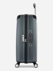 Eminent Boulder Graphite Large Size Luggage Side View with Lock