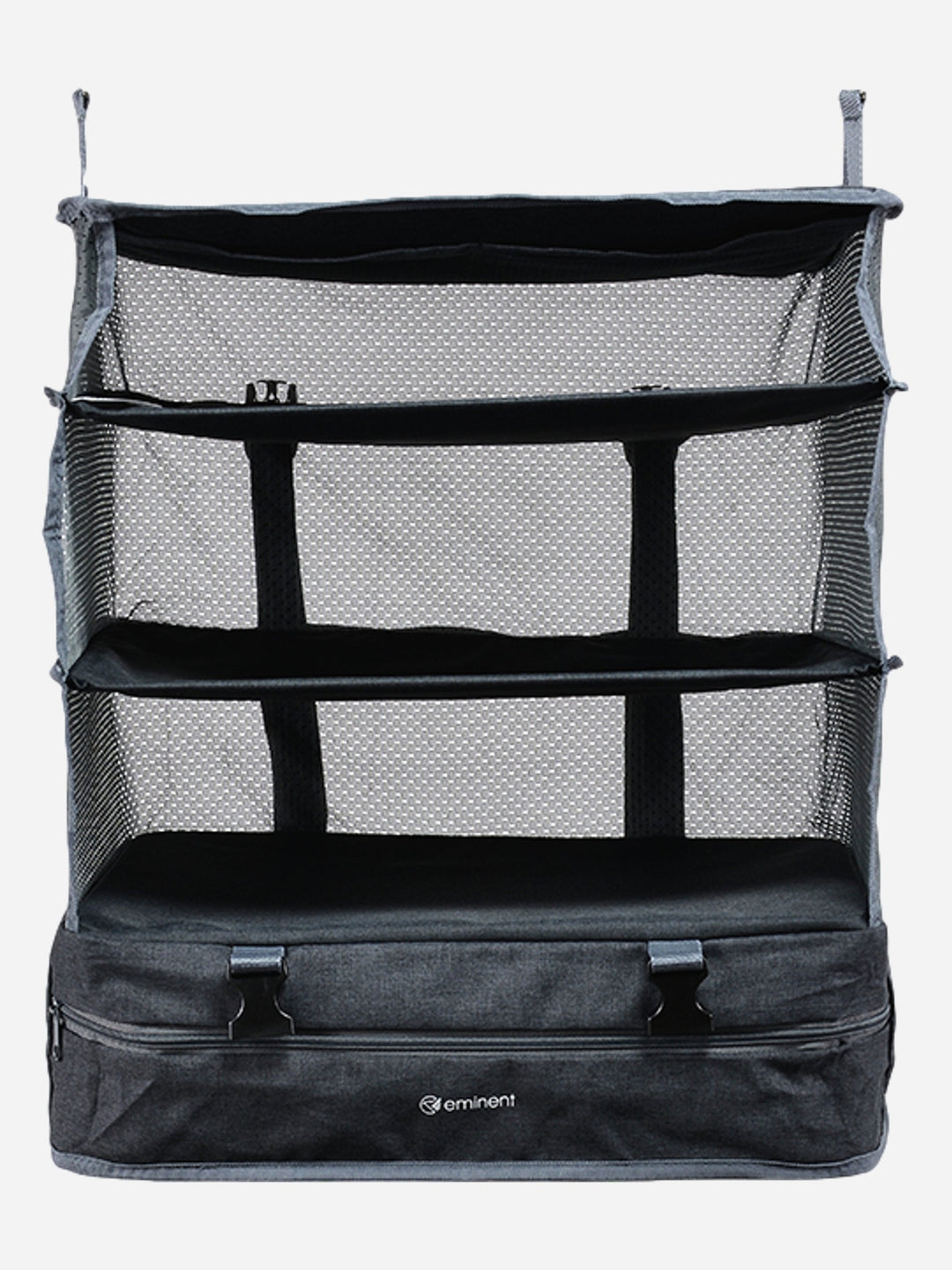 Eminent Portable Wardrobe Suitcase Organizer opened front side