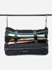Eminent Portable Wardrobe Suitcase Organizer hanging on clothes rail compressed